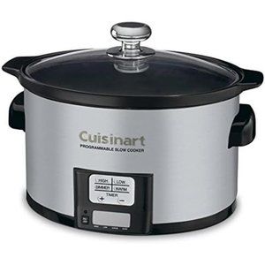 Cuisinart PSC-350 3-1/2-Quart Programmable Slow Cooker, Silver
